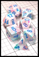 Dice : Dice - Dice Sets - Chessex Festive Pop Art with Blue Numerals - Dark Ages